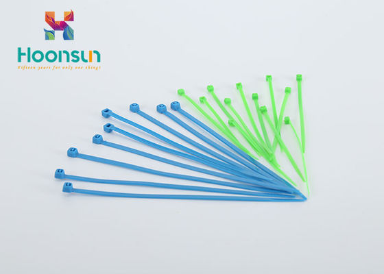 2*100mm Kablo Rakoru Takımı UL94 - V2 Naylon PA66 Mavi Kendinden Kilitli Kablo Bağı