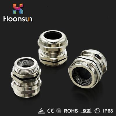Kablo Koruması için Fabrika EMC Metal Nikel Kaplama Pirinç Kablo Rakoru 18MM-25mm